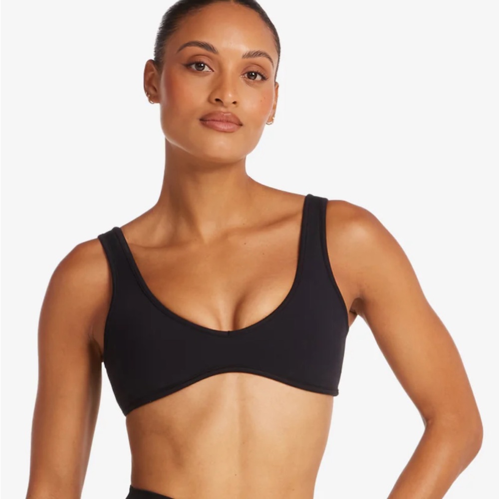 CSB Serenity Crop Sports bra - midnightght charcoal - large